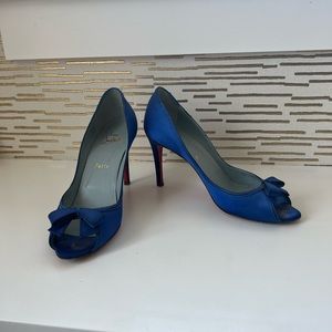 Louboutin heels satin